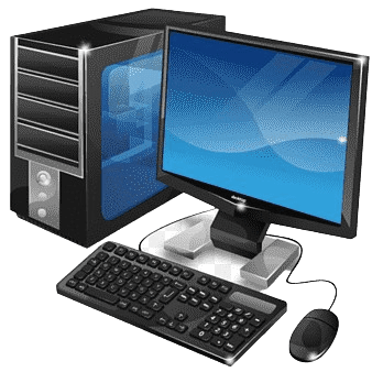 Computador completo - visão externa